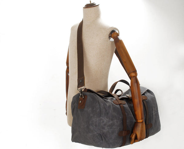 DEEPKEE original nubuck handmade full-grain genuine leather cowhide bag Leather Accessories Canvas Weekend Bag #2032K1