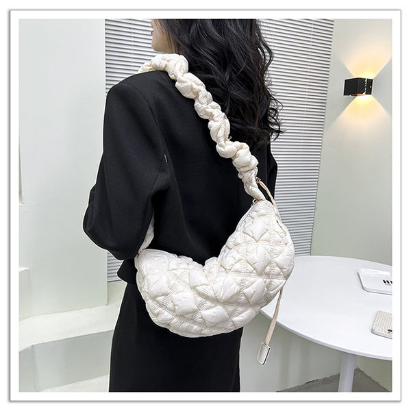 DEEPKEE original nubuck handmade full-grain genuine leather cowhide bag Gnocchi Bag Cross-Body Cozy Bag 雲朵包 WXQ-2