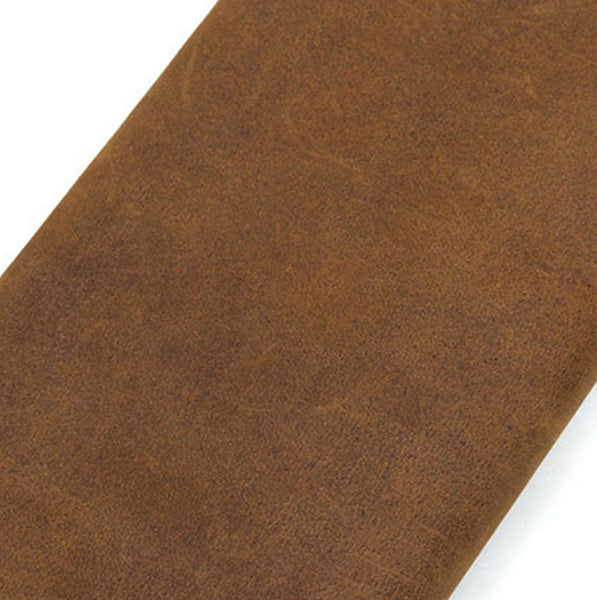 DEEPKEE original nubuck handmade full-grain genuine leather cowhide bag Deepkee Handmade Leather Bifold Long Wallet Checkbook Wallet #W8110