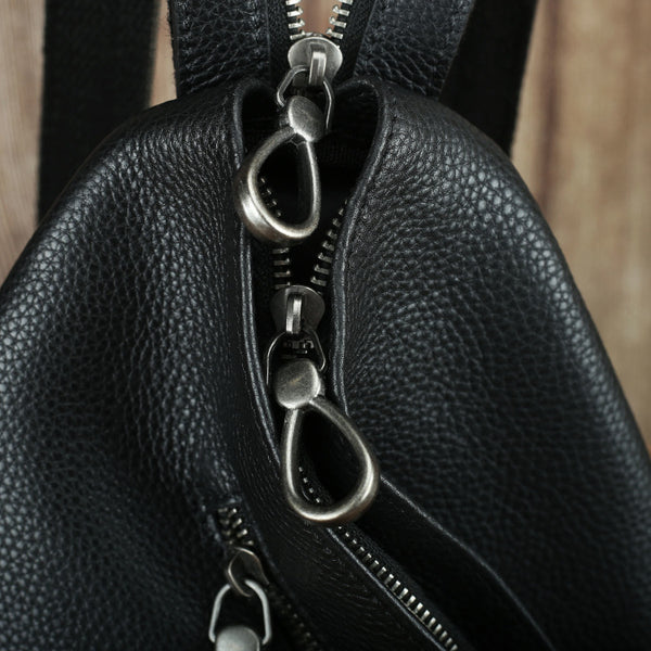 DEEPKEE original nubuck handmade full-grain genuine leather cowhide bag Deepkee Leather Unisex Dual-use Bag Backpack #SJ007