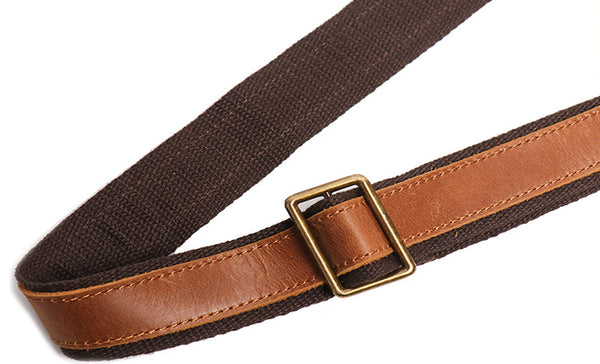 DEEPKEE original nubuck handmade full-grain genuine leather cowhide bag Buddy Sling Crossbody Bag No.30012