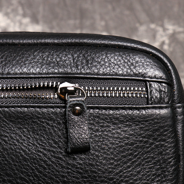 DEEPKEE original nubuck handmade full-grain genuine leather cowhide bag DEEPKEE LEATHER | Carlton Clutch Bag No.J082