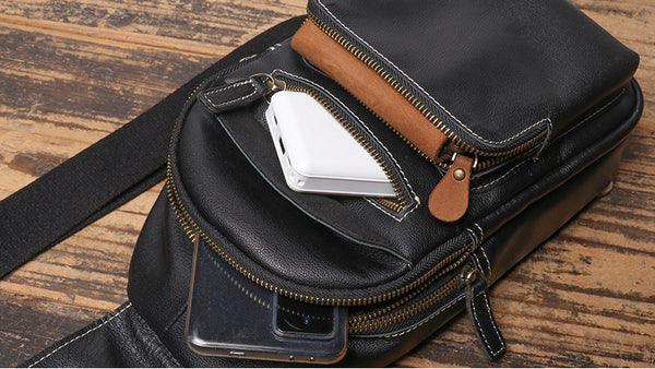 DEEPKEE original nubuck handmade full-grain genuine leather cowhide bag Toby Soft Leather CrossBody Bag No.3809