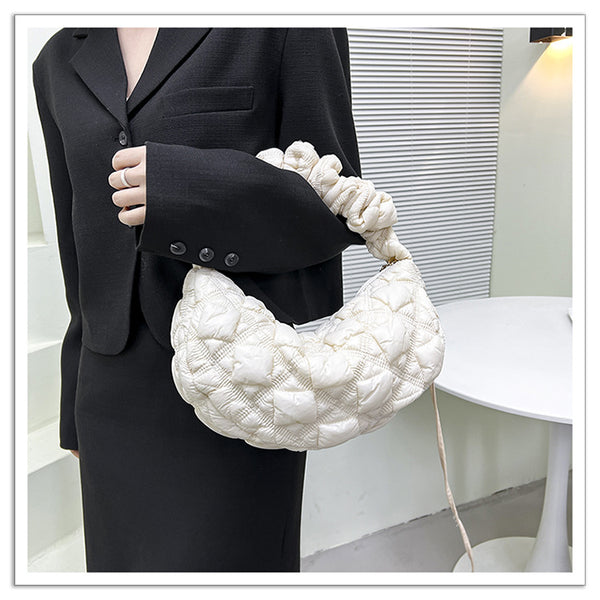 DEEPKEE original nubuck handmade full-grain genuine leather cowhide bag Gnocchi Bag Cross-Body Cozy Bag 雲朵包 WXQ-2