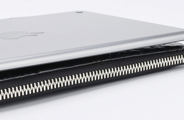 DEEPKEE original nubuck handmade full-grain genuine leather cowhide bag Crocodile Leather Clutch Bag For Men #2024