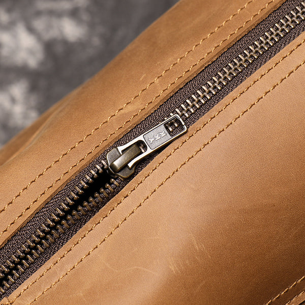 DEEPKEE original nubuck handmade full-grain genuine leather cowhide bag San Francisco 49ers Mountaineering bag No.30149