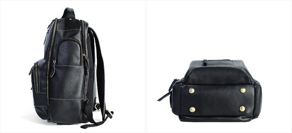 DEEPKEE original nubuck handmade full-grain genuine leather cowhide bag The Standard 15.6” Backpack #6597