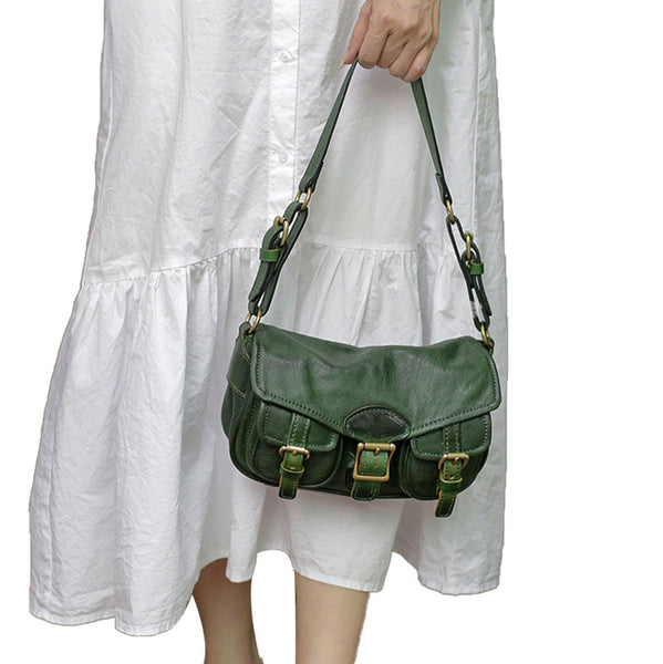 DEEPKEE original nubuck handmade full-grain genuine leather cowhide bag DEEPKEE HANDMADE LEATHER Cite bag #31017