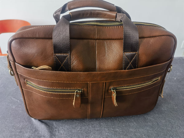 &darr;Feedback about Deepkee leather~DEEPKEE LEATHER  14 inch business briefcase No.2019A&2099