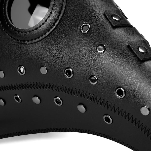 DEEPKEE original nubuck handmade full-grain genuine leather cowhide bag Outfit Steampunk Bird Mask Cosplay Masquerade Mask #FPBM030