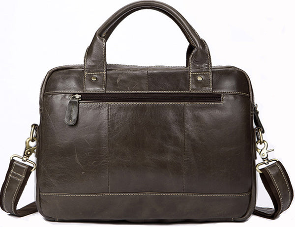 DEEPKEE original nubuck handmade full-grain genuine leather cowhide bag HANDMADE COWHIDE BRIEFCASE #8002
