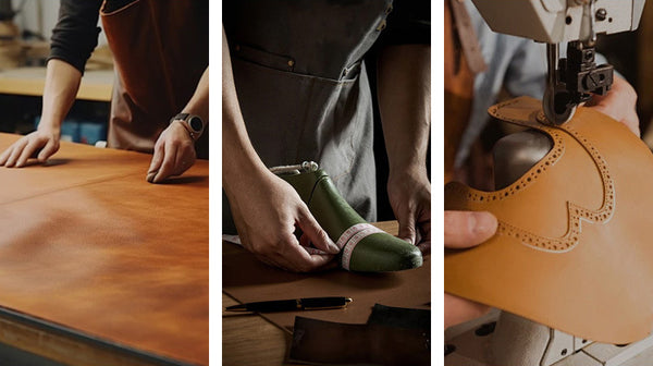 DEEPKEE original nubuck handmade full-grain genuine leather cowhide bag new tide solid colour leather Martin boots retro non-slip workwear leather shoes men #5208-001