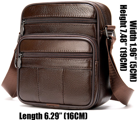 DEEPKEE original nubuck handmade full-grain genuine leather cowhide bag Deepkee Handcraft leather shoulder crossbody small bag #1180500