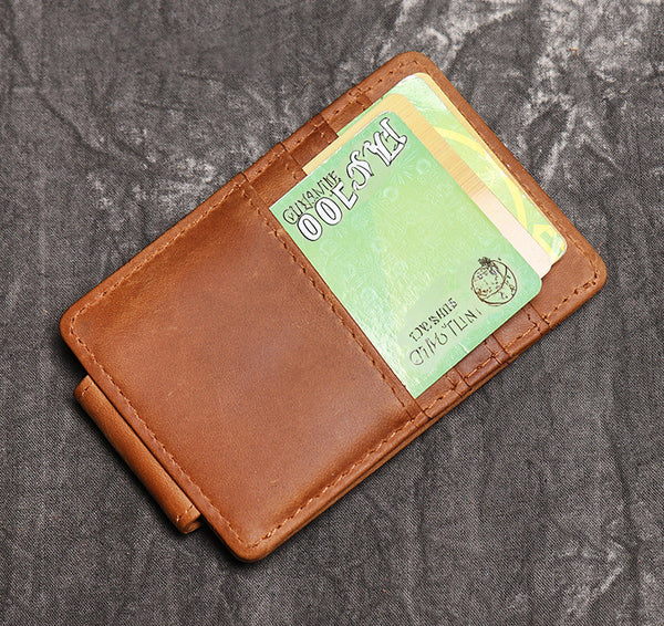 DEEPKEE original nubuck handmade full-grain genuine leather cowhide bag DEEPKEEE LEATHER | Minimalist RFID Blocking, Credit Card Holder For Men & Women No.J033