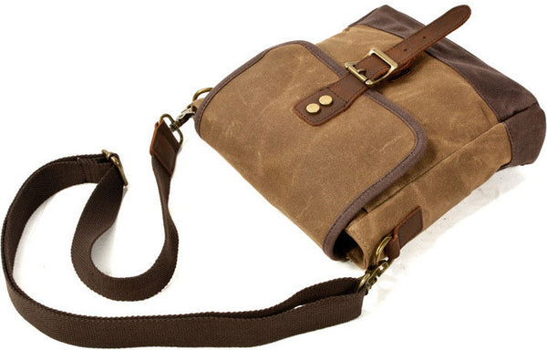 DEEPKEE original nubuck handmade full-grain genuine leather cowhide bag Deepkee HANDMADELeather Crossbody Sling Bag #6070