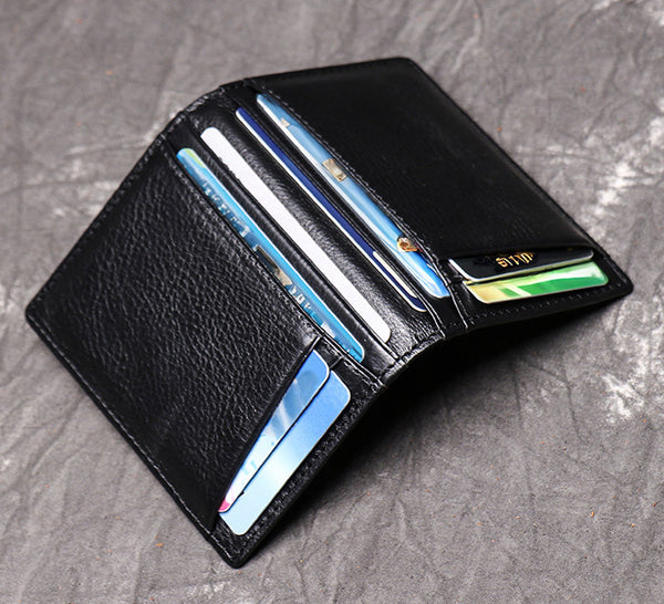 DEEPKEE original nubuck handmade full-grain genuine leather cowhide bag First Layer Cowhide, Credit Card/Driver's License Holder No.1012