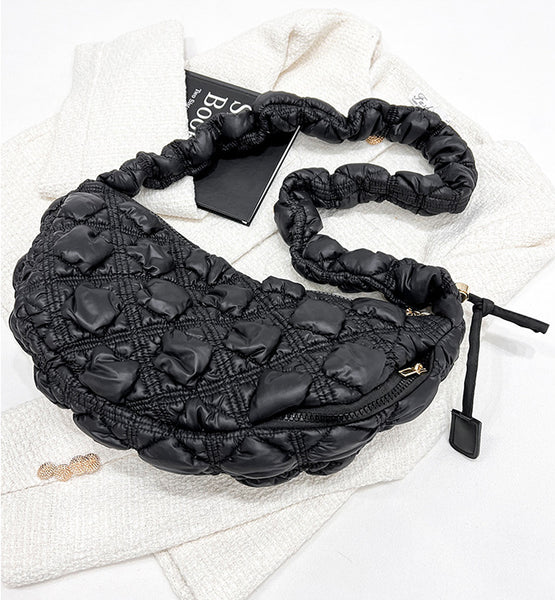 DEEPKEE original nubuck handmade full-grain genuine leather cowhide bag Gnocchi Bag Cross-Body Cozy Bag 雲朵包 WXQ-2