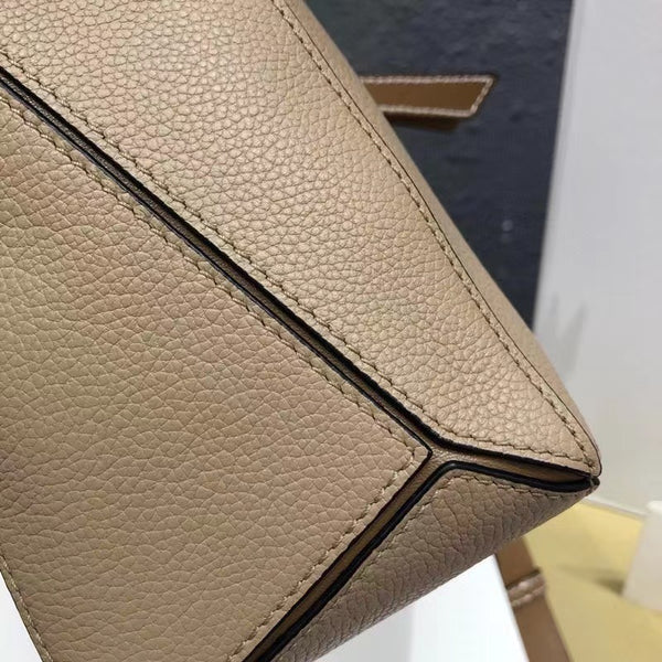 DEEPKEE original nubuck handmade full-grain genuine leather cowhide bag The Puzzle Edge bag in classic calfskin #688