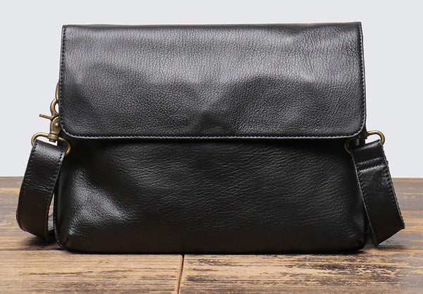 DEEPKEE original nubuck handmade full-grain genuine leather cowhide bag The DEEPKEE Crossbody Messenger Bag #1039