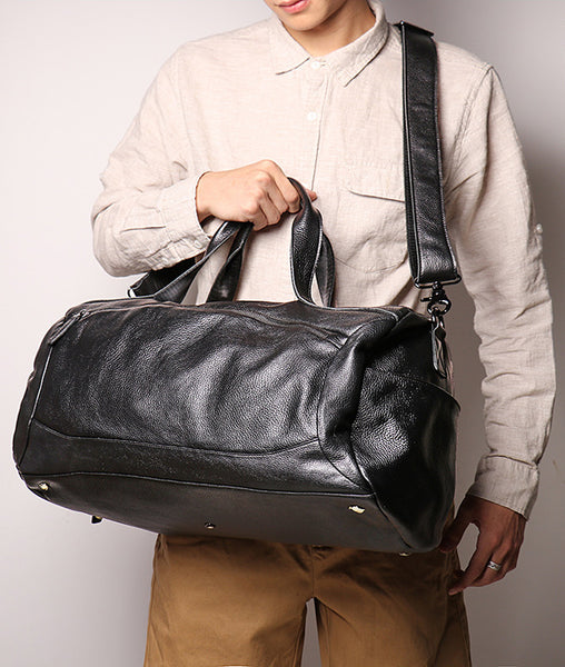 DEEPKEE original nubuck handmade full-grain genuine leather cowhide bag DEEPKEE LEATHER | Lance WEEKEND BAG No.1109
