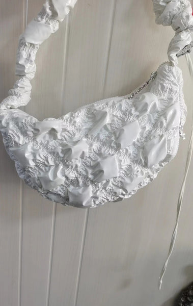 DEEPKEE original nubuck handmade full-grain genuine leather cowhide bag Gnocchi Bag Cross-Body Cozy Bag 雲朵包 WXQ-2