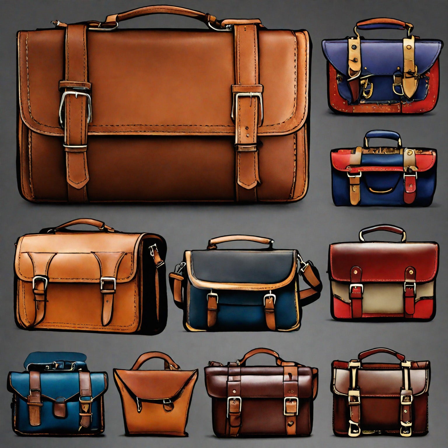 EEPKEE original nubuck handmade full-grain genuine leather cowhide bag DEEPKEE LEATHER | Kenneth Genuine Leather Cross Duffel Bag