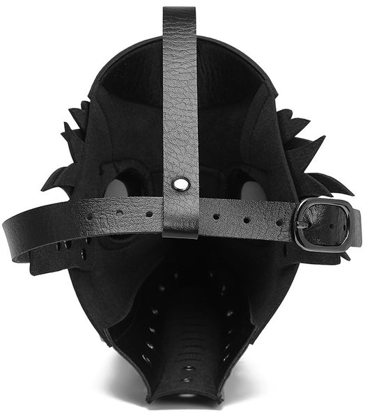 DEEPKEE original nubuck handmade full-grain genuine leather cowhide bag Deepkee Bird Mask Long PU Leather Steampunk Mask #FPBM064