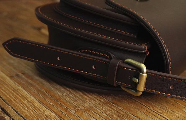 DEEPKEE original nubuck handmade full-grain genuine leather cowhide bag Colorful Saddle Bag DIY Leather Bag Kit Handmade ™ No. NYK174