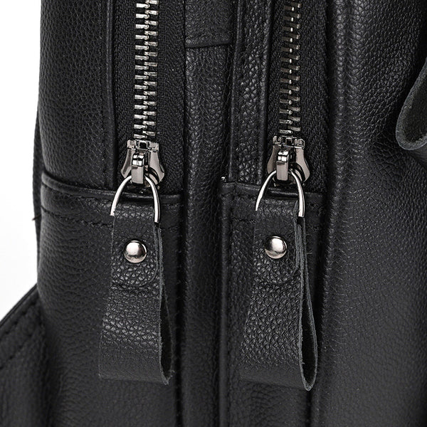 DEEPKEE original nubuck handmade full-grain genuine leather cowhide bag DEEPKEE Men's Genuine Leather Sling Bag #9337