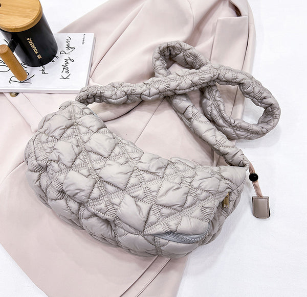 DEEPKEE original nubuck handmade full-grain genuine leather cowhide bag Gnocchi Bag Cross-Body Cozy Bag 雲朵包 WXQ-2