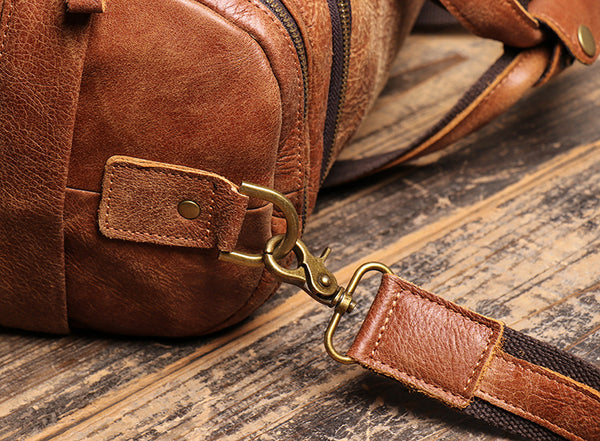 DEEPKEE original nubuck handmade full-grain genuine leather cowhide bag Mattew Luggage Bag No.571