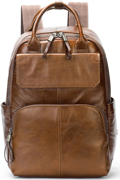 DEEPKEE original nubuck handmade full-grain genuine leather cowhide bag DEEPKEE HANDMADE Leather Business Shoulder Bag #816