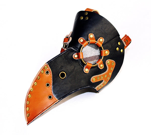 DEEPKEE original nubuck handmade full-grain genuine leather cowhide bag PLAGUE DR. STEAMPUNK #HG65007