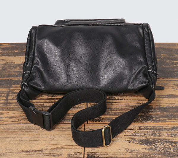 DEEPKEE original nubuck handmade full-grain genuine leather cowhide bag Adrian Zippered Bag No.3726