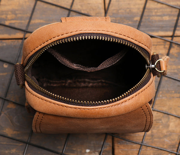 DEEPKEE original nubuck handmade full-grain genuine leather cowhide bag 2 in 1 Shoulder Bag,Genuine Leather Crossbody Waist Belt Bag No.8133