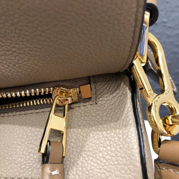 DEEPKEE original nubuck handmade full-grain genuine leather cowhide bag The Puzzle Edge bag in classic calfskin #688