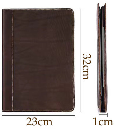 DEEPKEE original nubuck handmade full-grain genuine leather cowhide bag Suitable for 13.3-inch MacBookPro/Air Leather Vintage Laptop Protective Case #2117