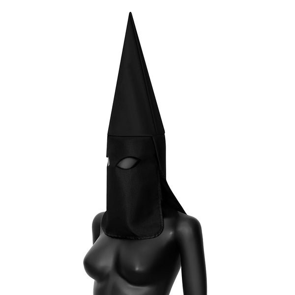 DEEPKEE original nubuck handmade full-grain genuine leather cowhide bag Penitentes Initiation hood punk witch's hat #FHT008