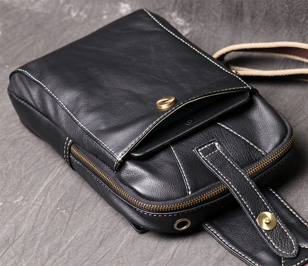 DEEPKEE original nubuck handmade full-grain genuine leather cowhide bag Satchel Messenger Shoulder Crossbody Bag #30037