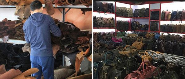 DEEPKEE original nubuck handmade full-grain genuine leather cowhide bag DEEPKEE Original 12’ Leather Chest Bag #A1026