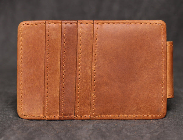 DEEPKEE original nubuck handmade full-grain genuine leather cowhide bag DEEPKEEE LEATHER | Minimalist RFID Blocking, Credit Card Holder For Men & Women No.J033