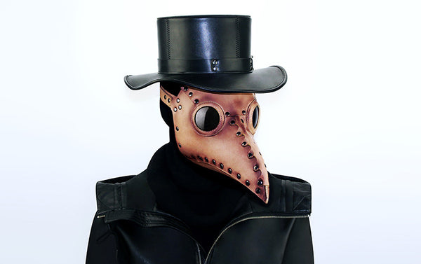 DEEPKEE original nubuck handmade full-grain genuine leather cowhide bag Deepkee Steampunk Medieval Plague Beak Mask #HG65005