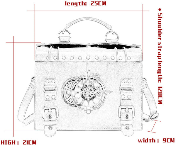 DEEPKEE original nubuck handmade full-grain genuine leather cowhide bag Punk industrial cross-body bag #BG028