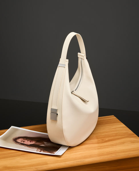 DEEPKEE original nubuck handmade full-grain genuine leather cowhide bag Handmade Leather Simple Style Underarm Bag #2782