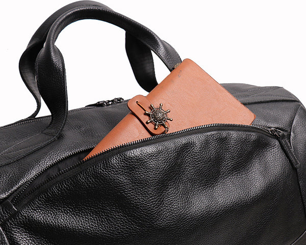 DEEPKEE original nubuck handmade full-grain genuine leather cowhide bag DEEPKEE LEATHER | Lance WEEKEND BAG No.1109