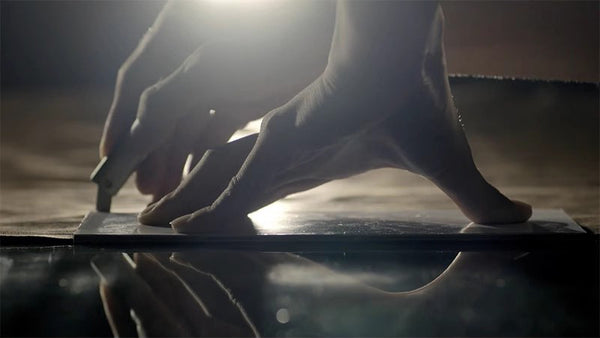 DEEPKEE original nubuck handmade full-grain genuine leather cowhide bag Slim Briefcase DEEPKEE LEATHER 2 Folio No.SF046