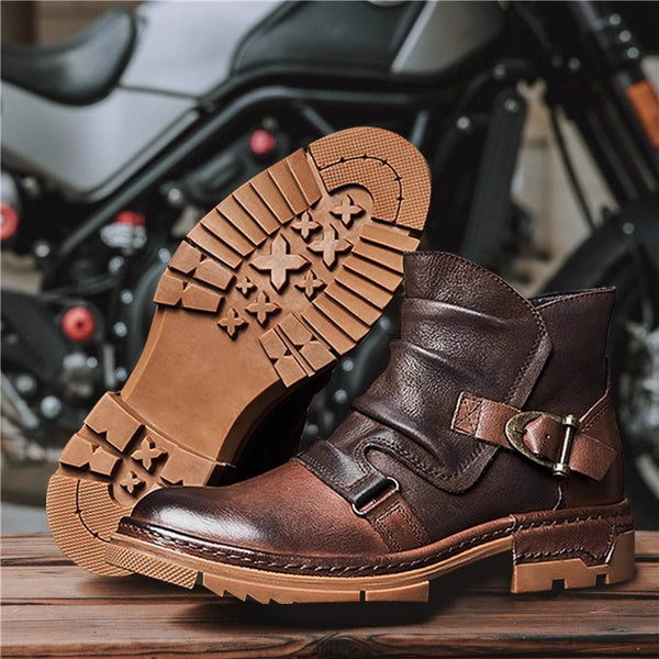 DEEPKEE original nubuck handmade full-grain genuine leather cowhide bag DEEPKE Leather Black Shoes Mens Shoes 209010