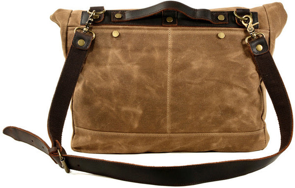 DEEPKEE original nubuck handmade full-grain genuine leather cowhide bag Fixed Gear Bags No.6060
