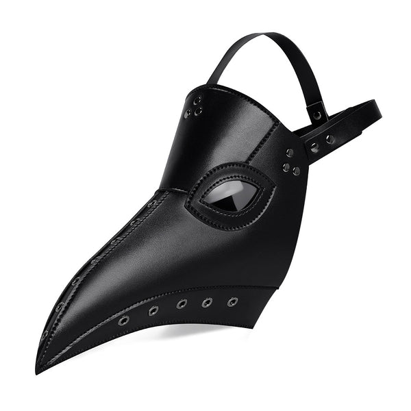 DEEPKEE original nubuck handmade full-grain genuine leather cowhide bag Halloween Plague Bird Doctor Mask, Holiday Party Cosplay Props #FPBM057