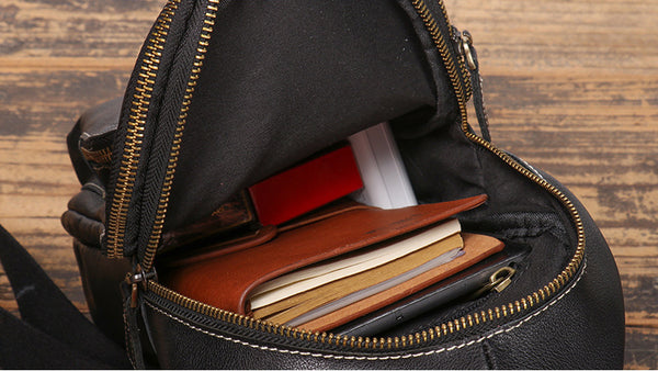 DEEPKEE original nubuck handmade full-grain genuine leather cowhide bag Toby Soft Leather CrossBody Bag No.3809